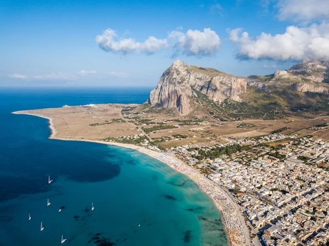 panorama di san vito lo capo dall'alto